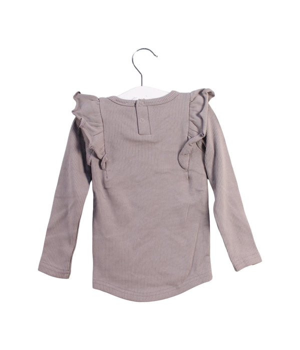 A Taupe Long Sleeve Tops from Jamie Kay in size 6-12M for girl. (Back View)