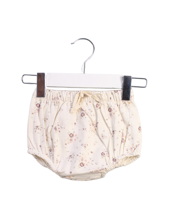 A White Bloomers from Jamie Kay in size 3-6M for girl. (Front View)