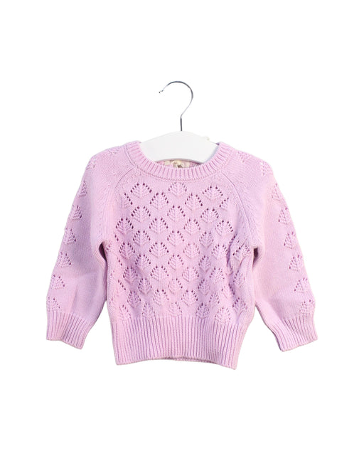 A Pink Knit Sweaters from Jamie Kay in size 6-12M for girl. (Front View)