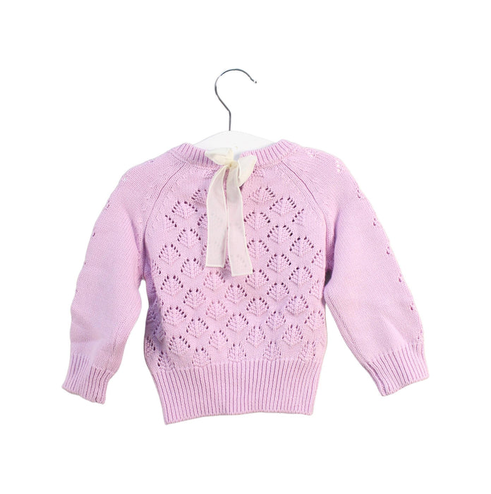 A Pink Knit Sweaters from Jamie Kay in size 6-12M for girl. (Back View)