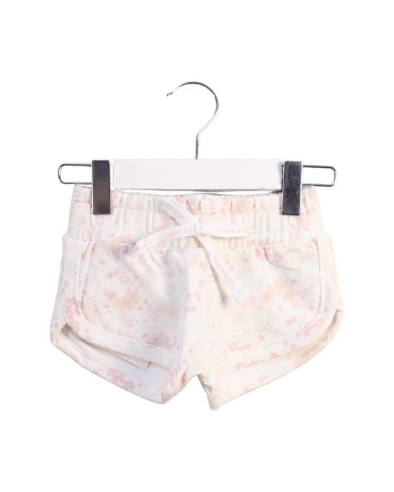 A White Shorts from Jamie Kay in size 2T for girl. (Front View)