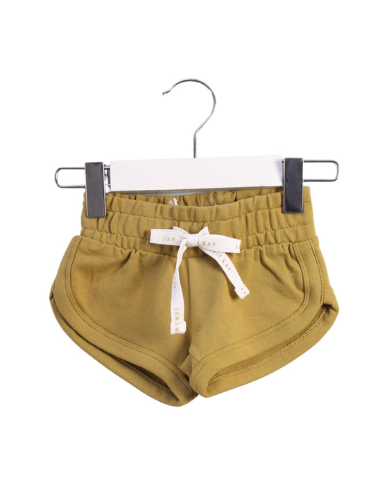 A Yellow Shorts from Jamie Kay in size 6-12M for girl. (Front View)