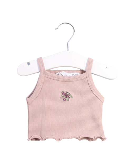 A Pink Sleeveless Tops from Jamie Kay in size 3-6M for girl. (Front View)