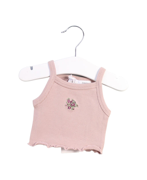 A Pink Sleeveless Tops from Jamie Kay in size 0-3M for girl. (Front View)