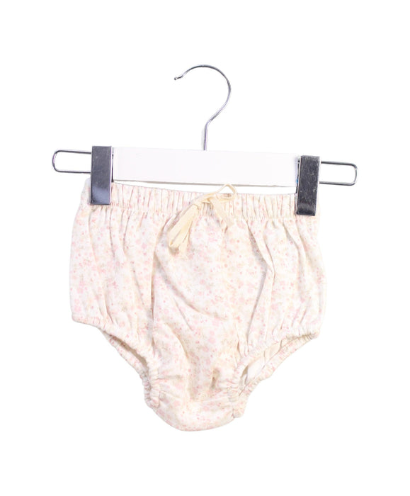 A White Bloomers from Jamie Kay in size 3-6M for girl. (Front View)