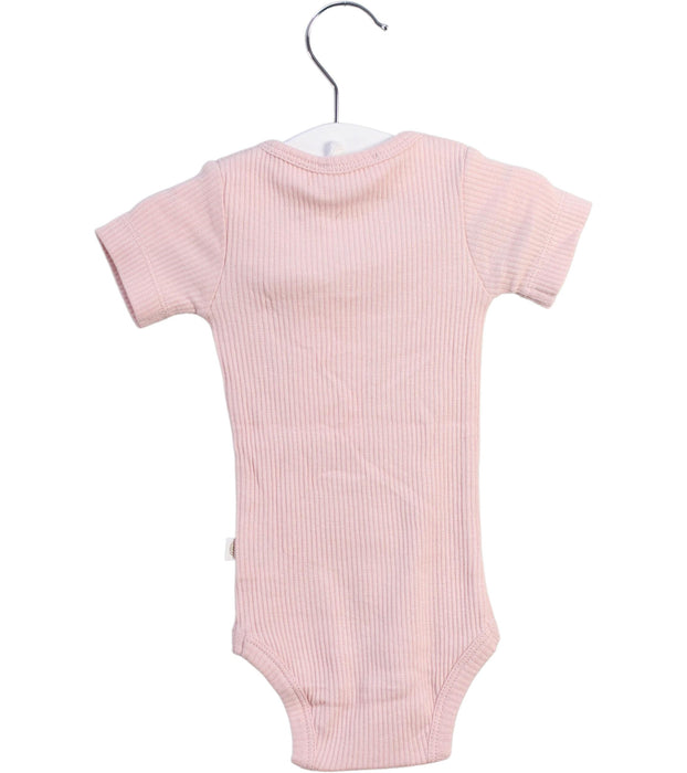 A Pink Short Sleeve Bodysuits from Jamie Kay in size 0-3M for girl. (Back View)