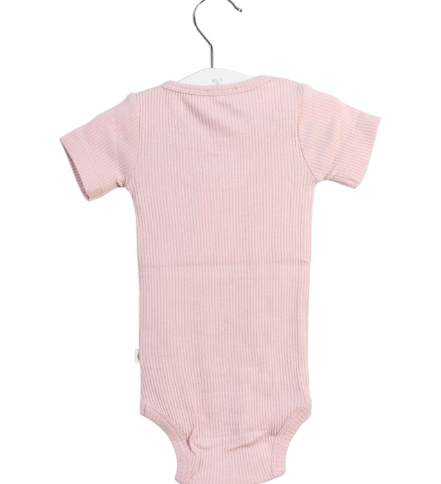 A Pink Short Sleeve Bodysuits from Jamie Kay in size 6-12M for girl. (Back View)