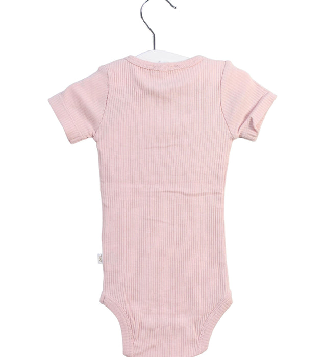 A Pink Short Sleeve Bodysuits from Jamie Kay in size 3-6M for girl. (Back View)