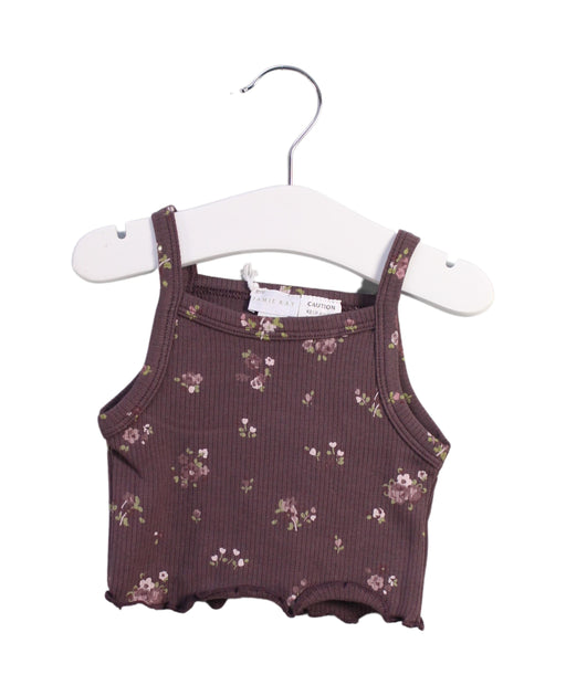 A Brown Sleeveless Tops from Jamie Kay in size 6-12M for girl. (Front View)