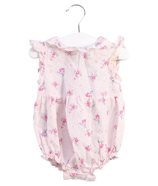 A Pink Sleeveless Bodysuits from Petite Lucette in size 3-6M for girl. (Front View)