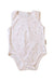 A White Bodysuits from Purebaby in size 6-12M for neutral. (Front View)