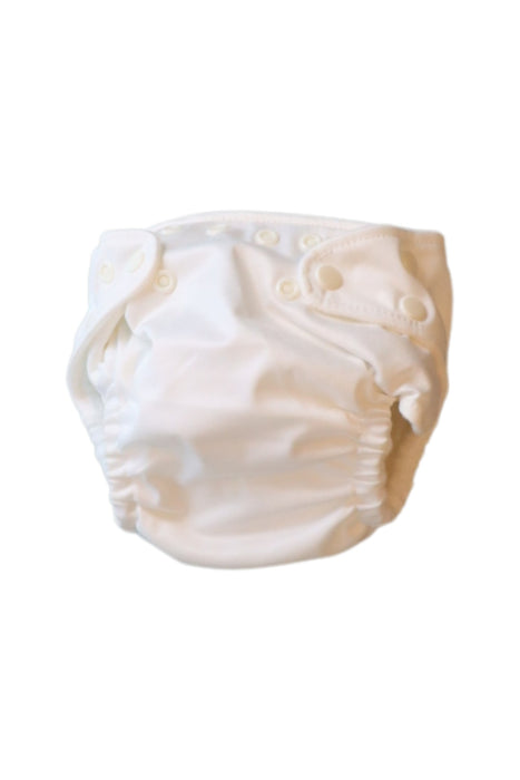 A White Cloth Diapers from Charlie Banana in size O/S for neutral. (Back View)