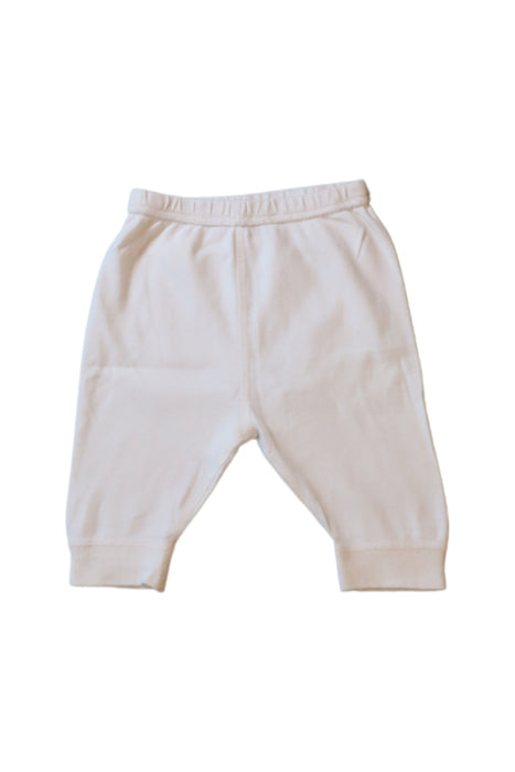 A White Casual Pants from Mides in size 0-3M for neutral. (Front View)