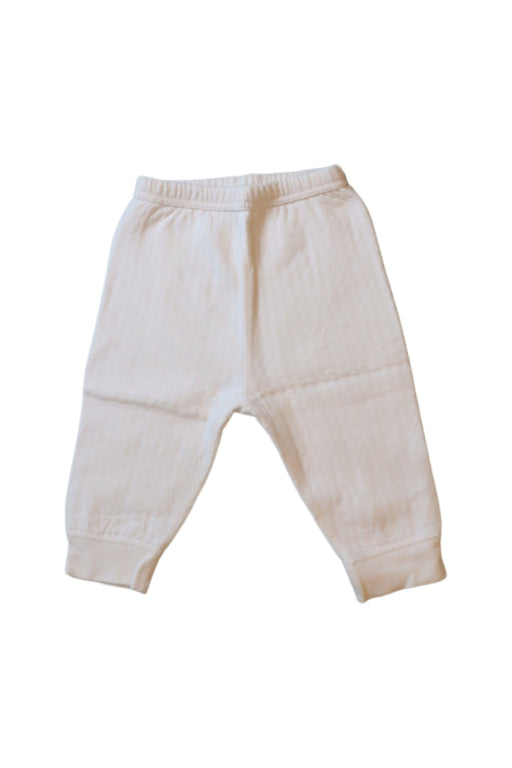 A White Casual Pants from Mides in size 3-6M for neutral. (Front View)