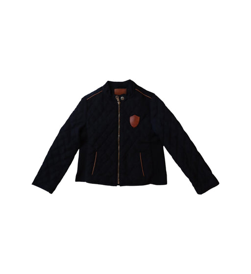 A Navy Puffer/Quilted Jackets from Massimo Dutti in size 5T for boy. (Front View)