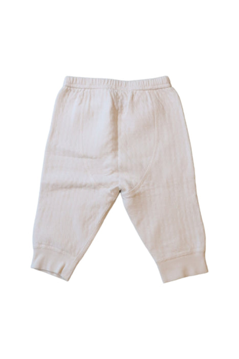 A White Casual Pants from Mides in size 3-6M for neutral. (Front View)