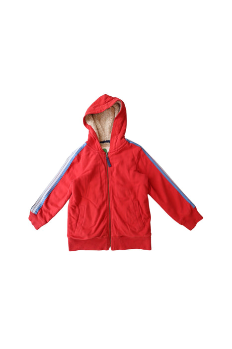 A Red Puffer/Quilted Jackets from Boden in size 5T for boy. (Back View)