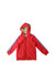 A Red Puffer/Quilted Jackets from Boden in size 5T for boy. (Back View)