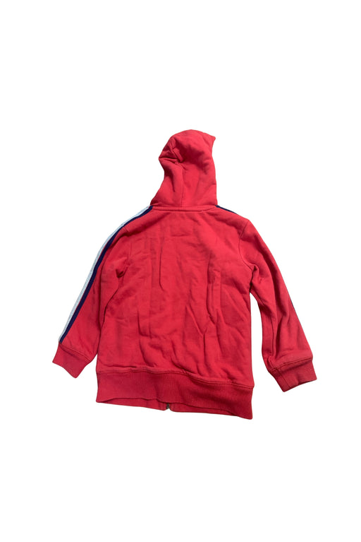 A Red Puffer/Quilted Jackets from Boden in size 5T for boy. (Front View)