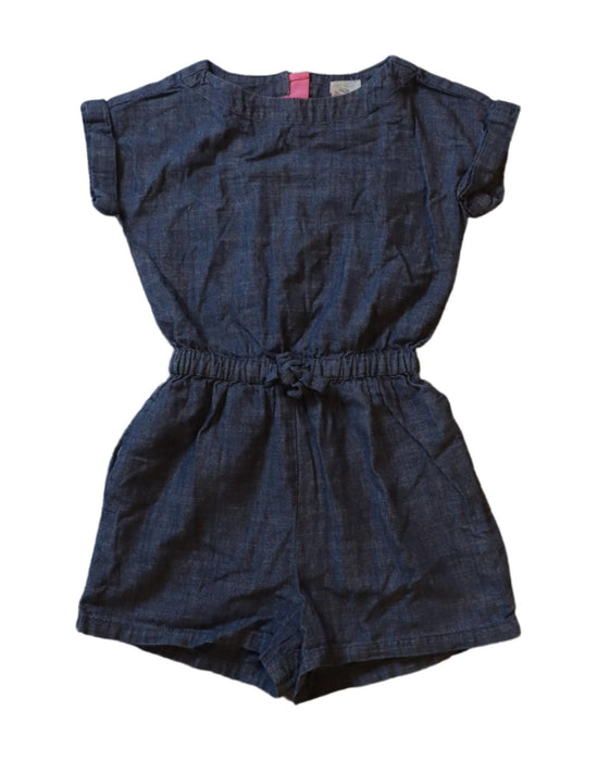 A Navy Rompers from Crewcuts in size 2T for girl. (Front View)