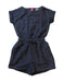 A Navy Rompers from Crewcuts in size 2T for girl. (Front View)