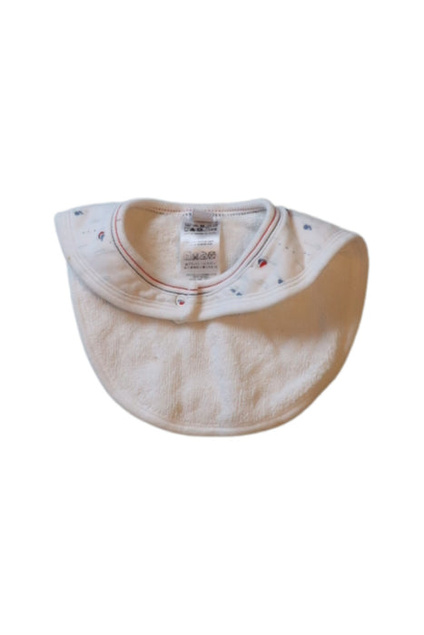 A White Bibs from Petit Bateau in size O/S for boy. (Back View)