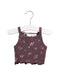 A Brown Sleeveless Tops from Jamie Kay in size 0-3M for girl. (Front View)