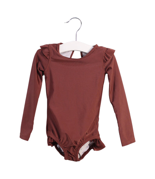 A Brown Swimsuits from Jamie Kay in size 6-12M for girl. (Front View)