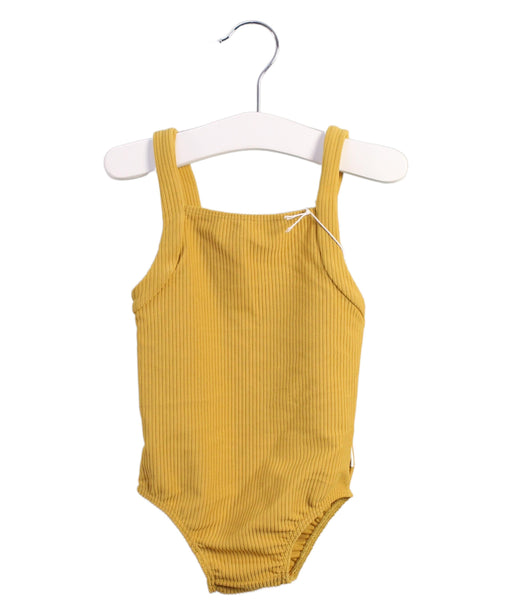 A Yellow Swimsuits from Atilla Cubs in size 2T for girl. (Front View)