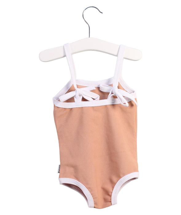 A Peach Swimsuits from Atilla Cubs in size 6-12M for girl. (Back View)