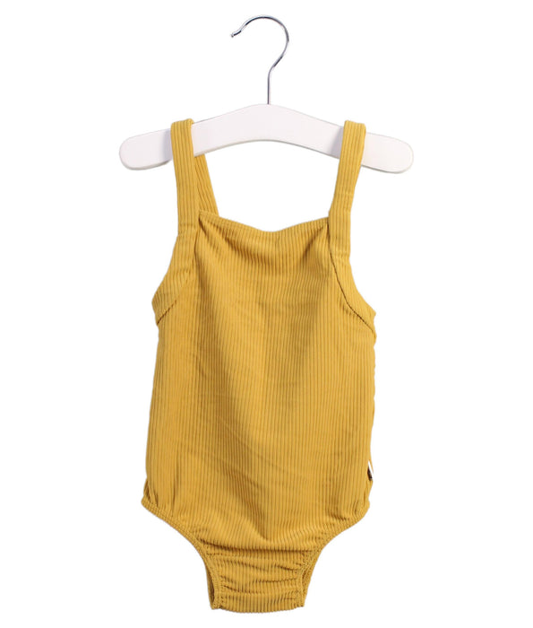 A Yellow Swimsuits from Atilla Cubs in size 4T for girl. (Front View)