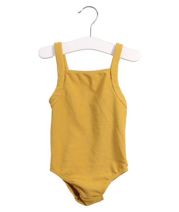 A Yellow Swimsuits from Atilla Cubs in size 3T for girl. (Front View)