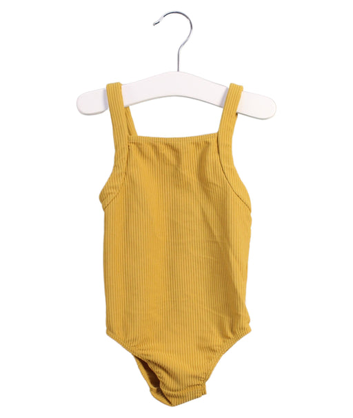 A Yellow Swimsuits from Atilla Cubs in size 3T for girl. (Front View)