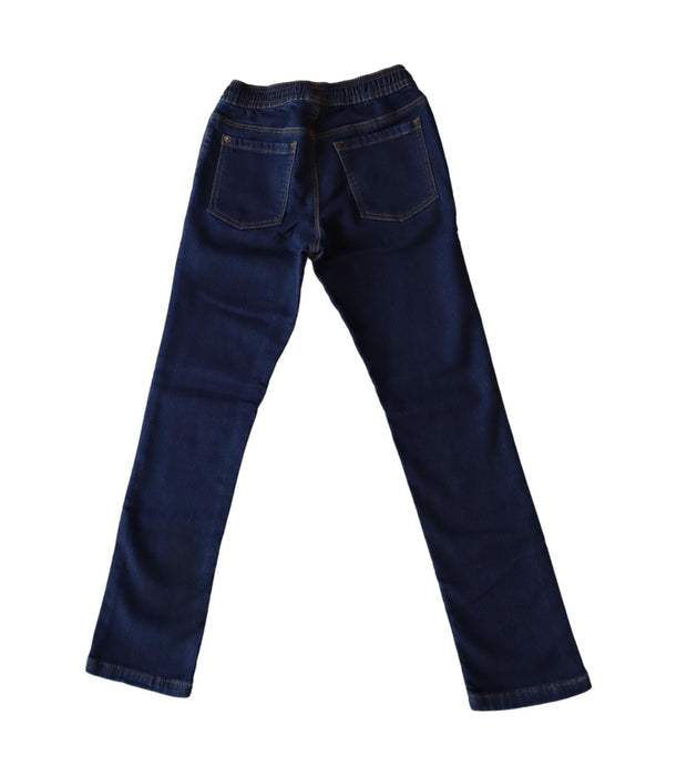 A Navy Casual Pants from Petit Bateau in size 8Y for boy. (Back View)