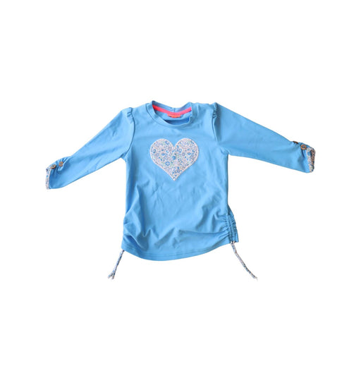 A Blue Rash Guards from Sunuva in size 2T for girl. (Front View)