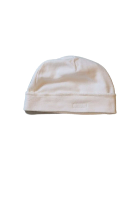 A White Beanies from Mides in size O/S for neutral. (Front View)