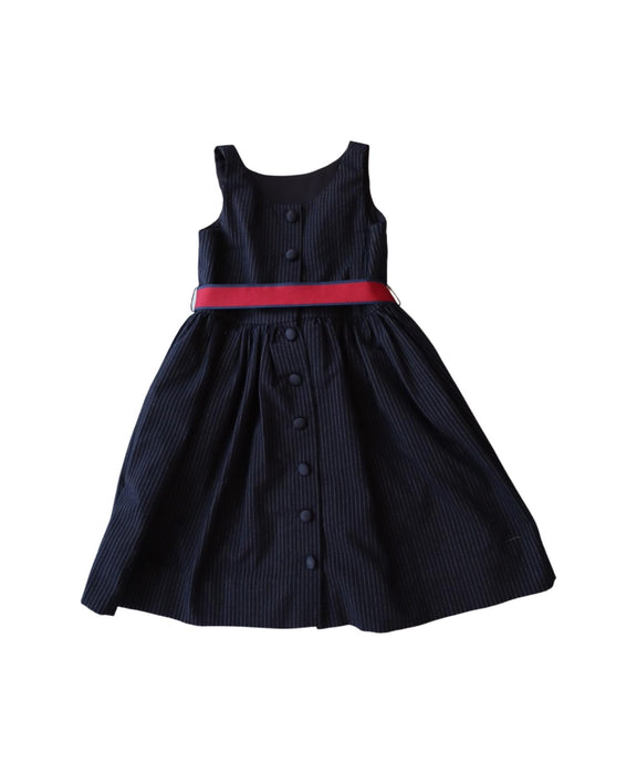 A Navy Sleeveless Dresses from Polo Ralph Lauren in size 4T for girl. (Front View)