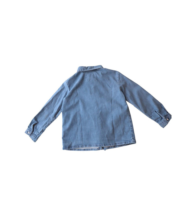 A Blue Shirts from Bonpoint in size 4T for girl. (Back View)