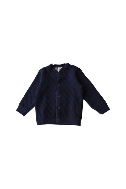 A Navy Lightweight Jackets from Petit Bateau in size 3T for boy. (Front View)