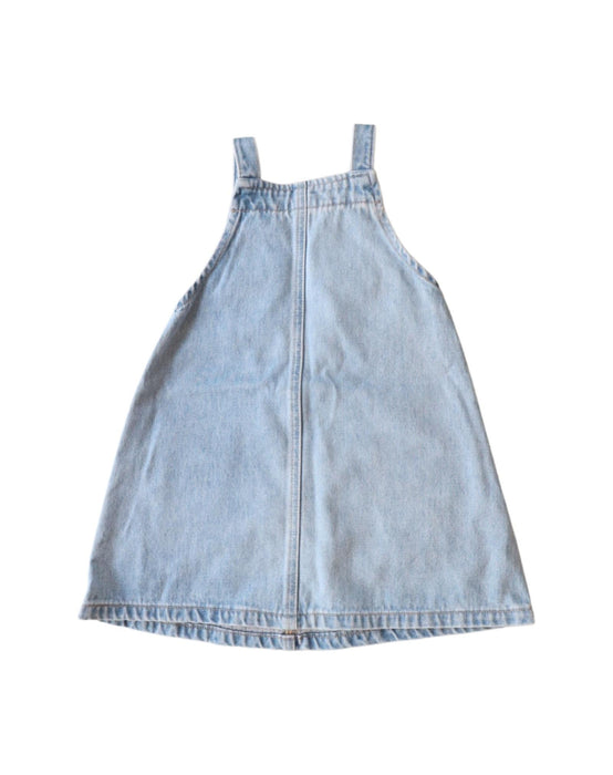 A Blue Overall Dresses from Seed in size 4T for girl. (Back View)