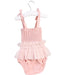 A Pink Sleeveless Rompers from India & Grace in size 6-12M for girl. (Back View)