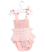 A Pink Sleeveless Rompers from India & Grace in size 3-6M for girl. (Back View)