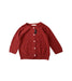 A Red Cardigans from Momonittu in size 8Y for girl. (Front View)