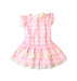 A Pink Short Sleeve Dresses from Nicholas & Bears in size 6-12M for girl. (Front View)