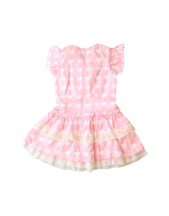 A Pink Short Sleeve Dresses from Nicholas & Bears in size 6-12M for girl. (Back View)