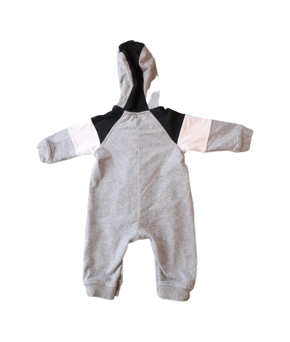 A Grey Long Sleeve Jumpsuits from Armani in size 0-3M for boy. (Back View)