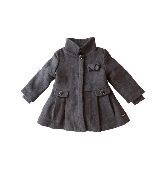 A Grey Coats from Chickeeduck in size 2T for girl. (Front View)