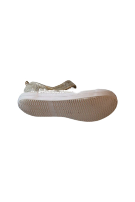 A Gold Flats from Seed in size 3T for girl. (Front View)
