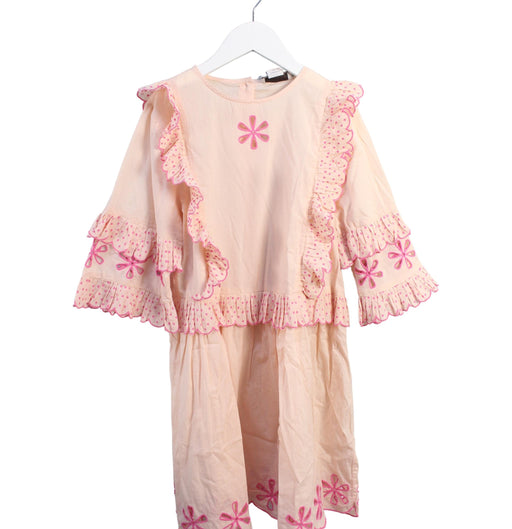 A Orange Long Sleeve Dresses from Stella McCartney in size 10Y for girl. (Front View)