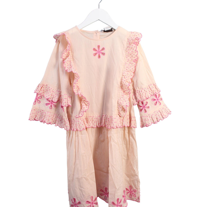 A Orange Long Sleeve Dresses from Stella McCartney in size 10Y for girl. (Front View)